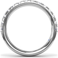 Shared-Prong Round Diamond Wedding Band by Fana - 0.69 Carat Total Diamond Weight