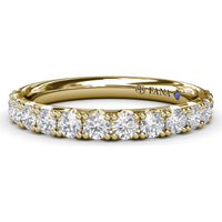 Shared-Prong Round Diamond Wedding Band by Fana - 0.69 Carat Total Diamond Weight