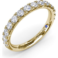Shared-Prong Round Diamond Wedding Band by Fana - 0.69 Carat Total Diamond Weight