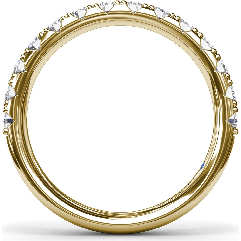 Shared-Prong Round Diamond Wedding Band by Fana - 0.69 Carat Total Diamond Weight