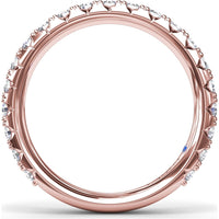 Shared-Prong Round Diamond Wedding Band by Fana - 0.89 Carat Total Diamond Weight