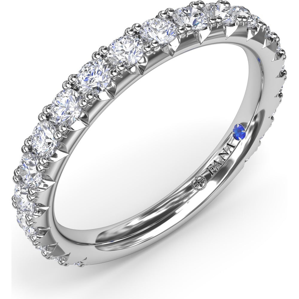 Shared-Prong Round Diamond Wedding Band by Fana - 0.89 Carat Total Diamond Weight