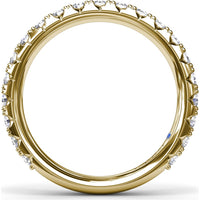 Shared-Prong Round Diamond Wedding Band by Fana - 0.89 Carat Total Diamond Weight