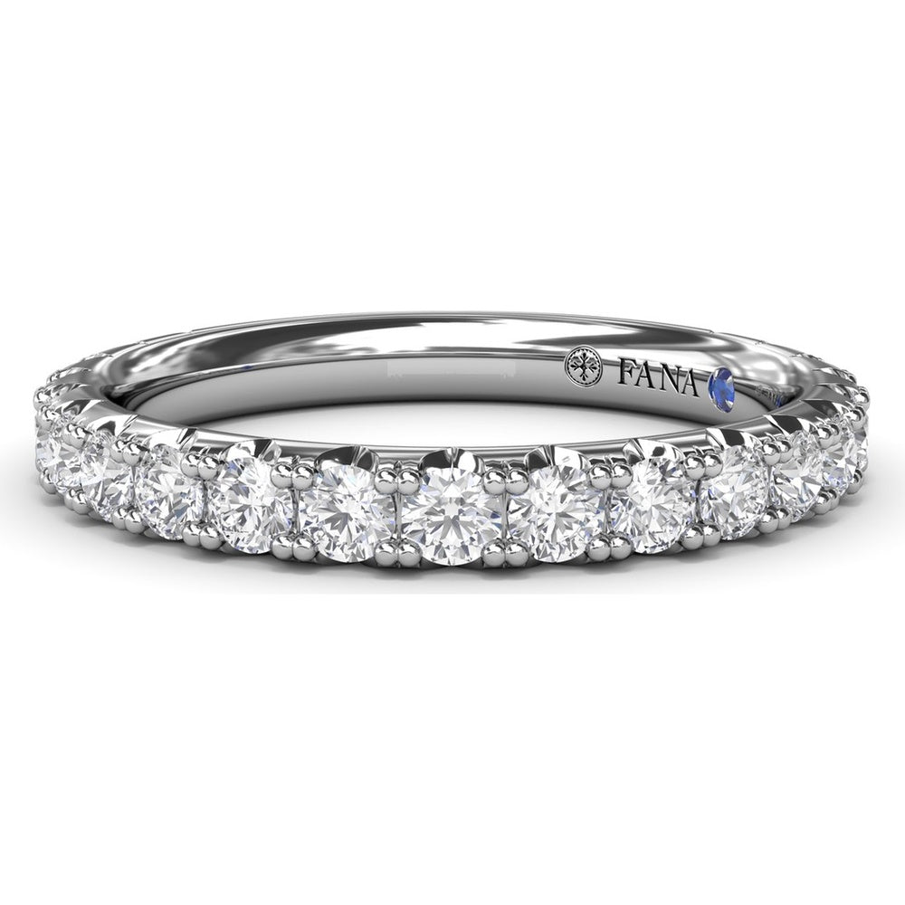 Shared-Prong Round Diamond Wedding Band by Fana - 0.89 Carat Total Diamond Weight