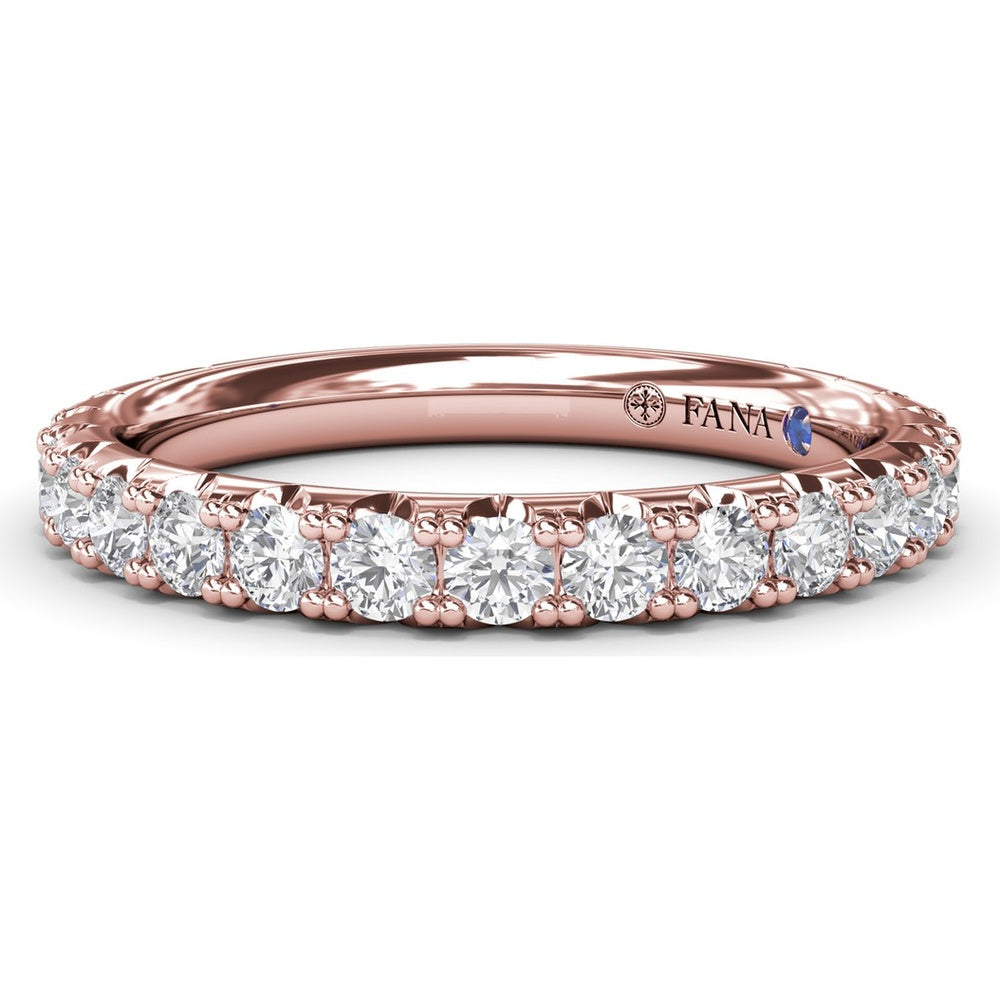 Shared-Prong Round Diamond Wedding Band by Fana - 0.89 Carat Total Diamond Weight