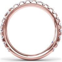 Shared-Prong Round Diamond Wedding Band by Fana - 0.89 Carat Total Diamond Weight