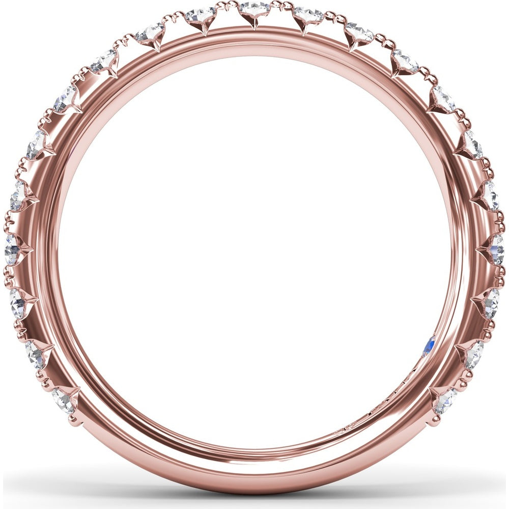Shared-Prong Round Diamond Wedding Band by Fana - 0.89 Carat Total Diamond Weight