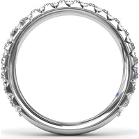 Shared-Prong Round Diamond Wedding Band by Fana - 0.89 Carat Total Diamond Weight