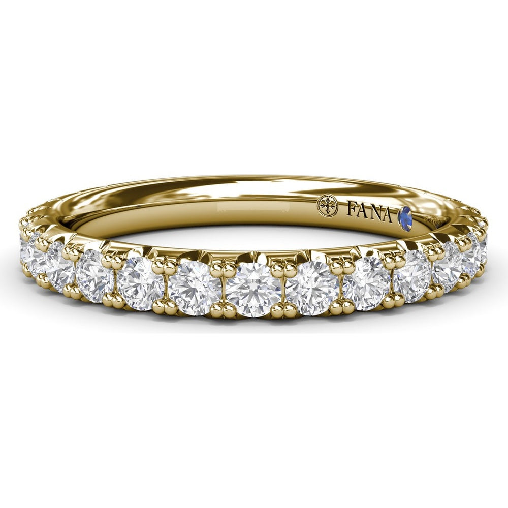 Shared-Prong Round Diamond Wedding Band by Fana - 0.89 Carat Total Diamond Weight