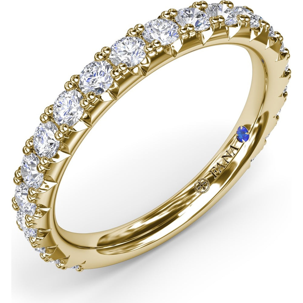 Shared-Prong Round Diamond Wedding Band by Fana - 0.89 Carat Total Diamond Weight
