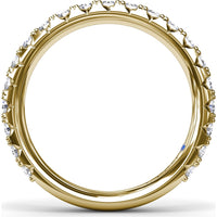 Shared-Prong Round Diamond Wedding Band by Fana - 0.89 Carat Total Diamond Weight