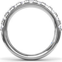 Shared-Prong Round Diamond Wedding Band by Fana - 0.99 Carat Total Diamond Weight