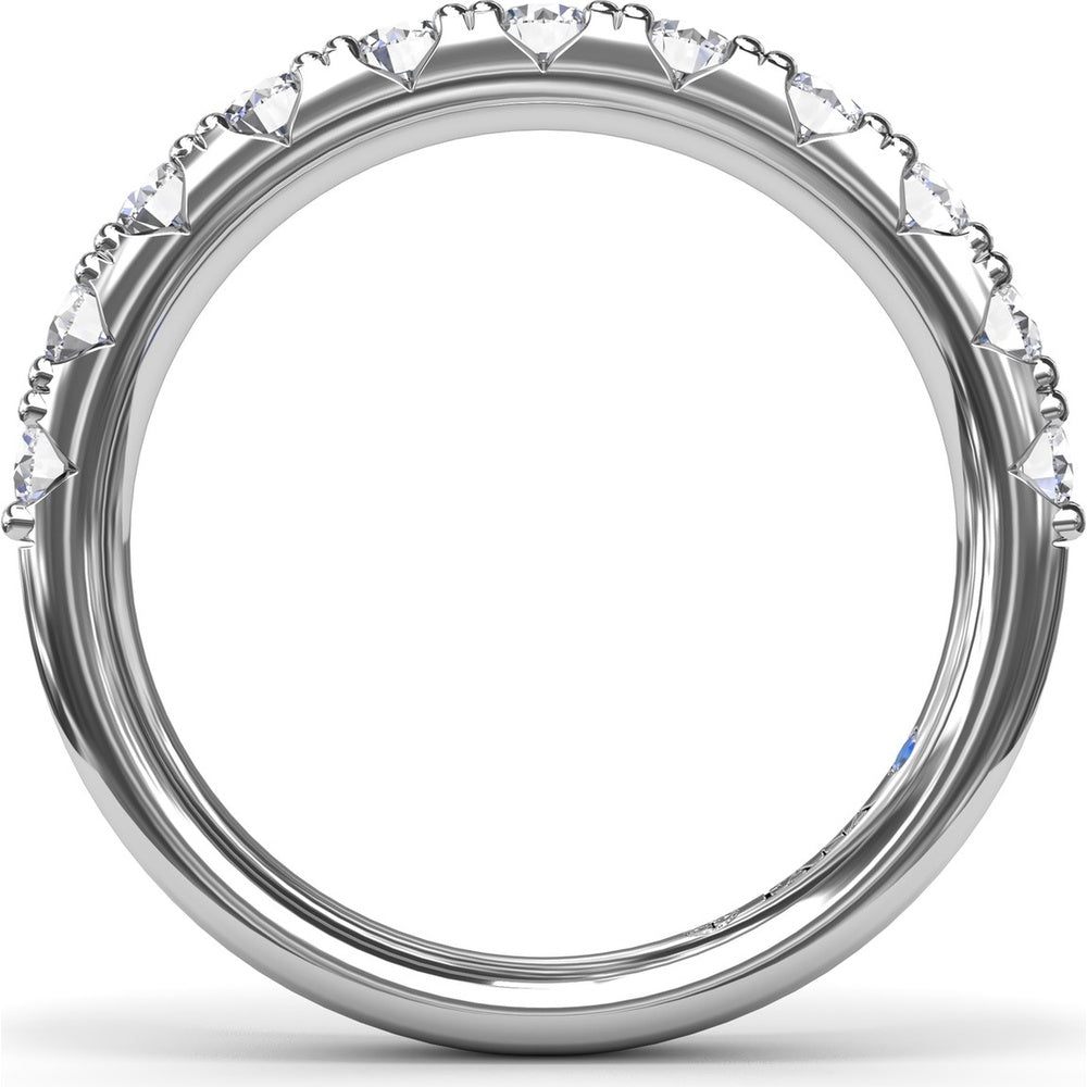 Shared-Prong Round Diamond Wedding Band by Fana - 0.99 Carat Total Diamond Weight