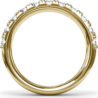 Shared-Prong Round Diamond Wedding Band by Fana - 0.99 Carat Total Diamond Weight