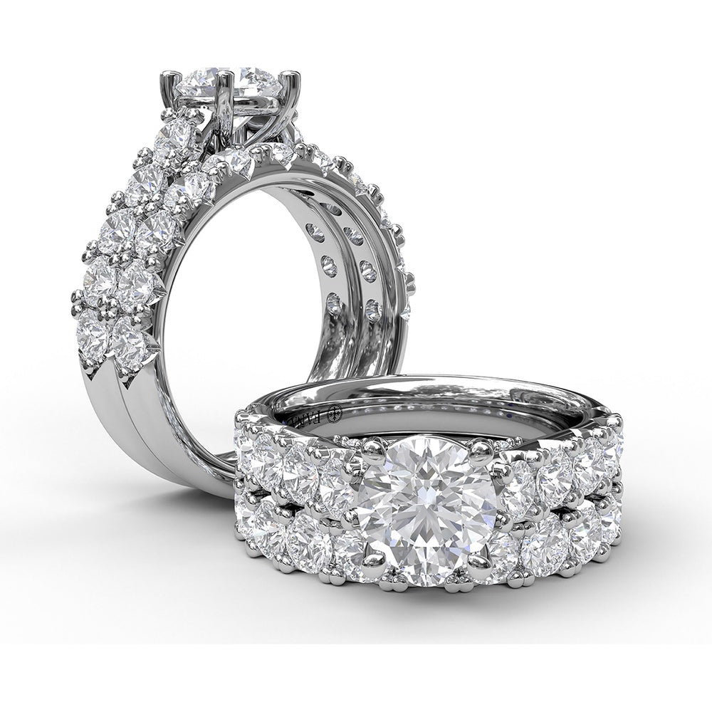 Shared-Prong Round Diamond Wedding Band by Fana - 1.16 Carat Total Diamond Weight