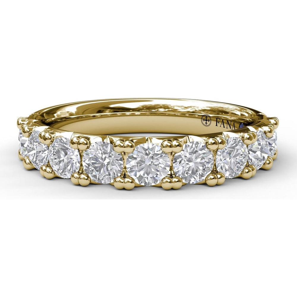Shared-Prong Round Diamond Wedding Band by Fana - 1.16 Carat Total Diamond Weight