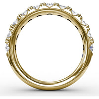 Shared-Prong Round Diamond Wedding Band by Fana - 1.16 Carat Total Diamond Weight