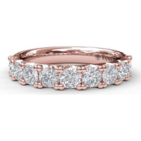 Shared-Prong Round Diamond Wedding Band by Fana - 1.16 Carat Total Diamond Weight