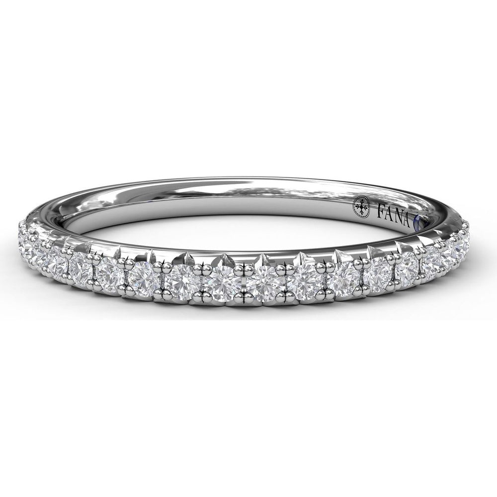 Shared-Prong Set Round Diamond Wedding Band by Fana - 0.25 Carat Total Diamond Weight