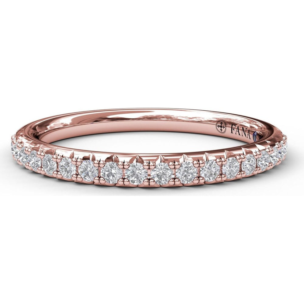 Shared-Prong Set Round Diamond Wedding Band by Fana - 0.25 Carat Total Diamond Weight