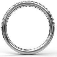 Shared-Prong Set Round Diamond Wedding Band by Fana - 0.25 Carat Total Diamond Weight