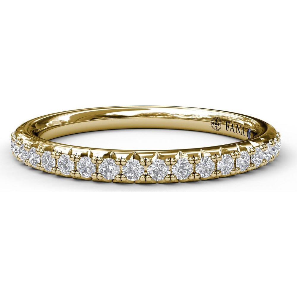 Shared-Prong Set Round Diamond Wedding Band by Fana - 0.25 Carat Total Diamond Weight