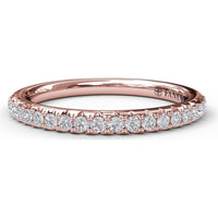 Shared-Prong Set Round Diamond Wedding Band by Fana - 0.28 Carat Total Diamond Weight