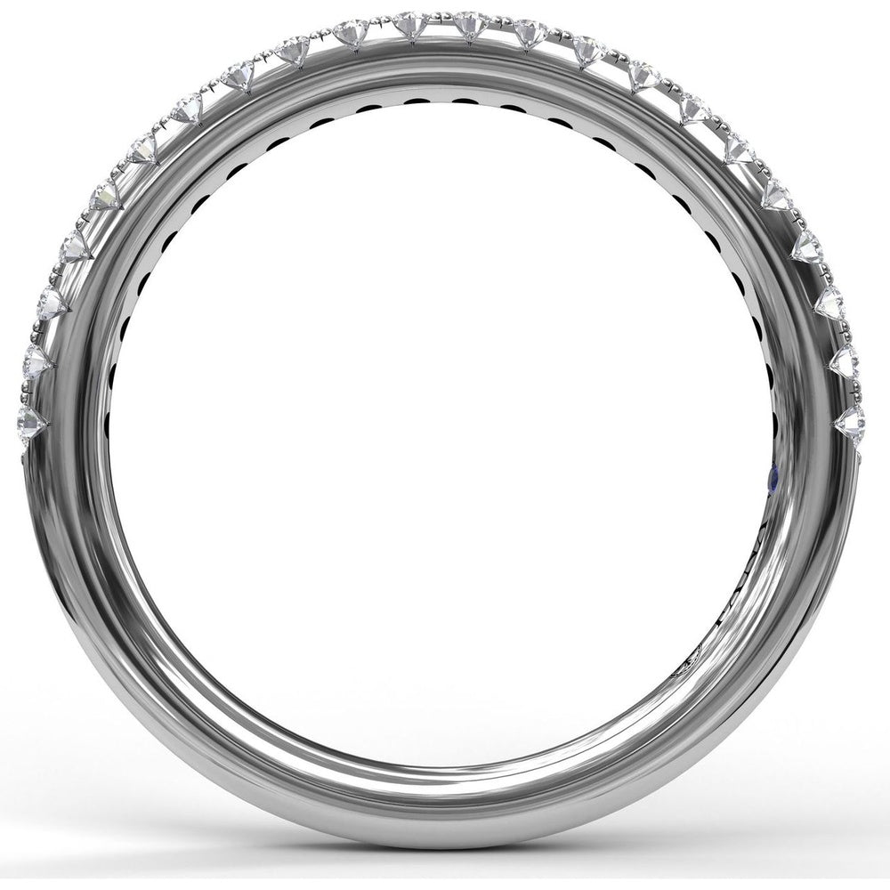 Shared-Prong Set Round Diamond Wedding Band by Fana - 0.28 Carat Total Diamond Weight
