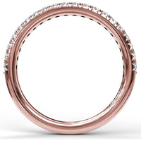 Shared-Prong Set Round Diamond Wedding Band by Fana - 0.30 Carat Total Diamond Weight