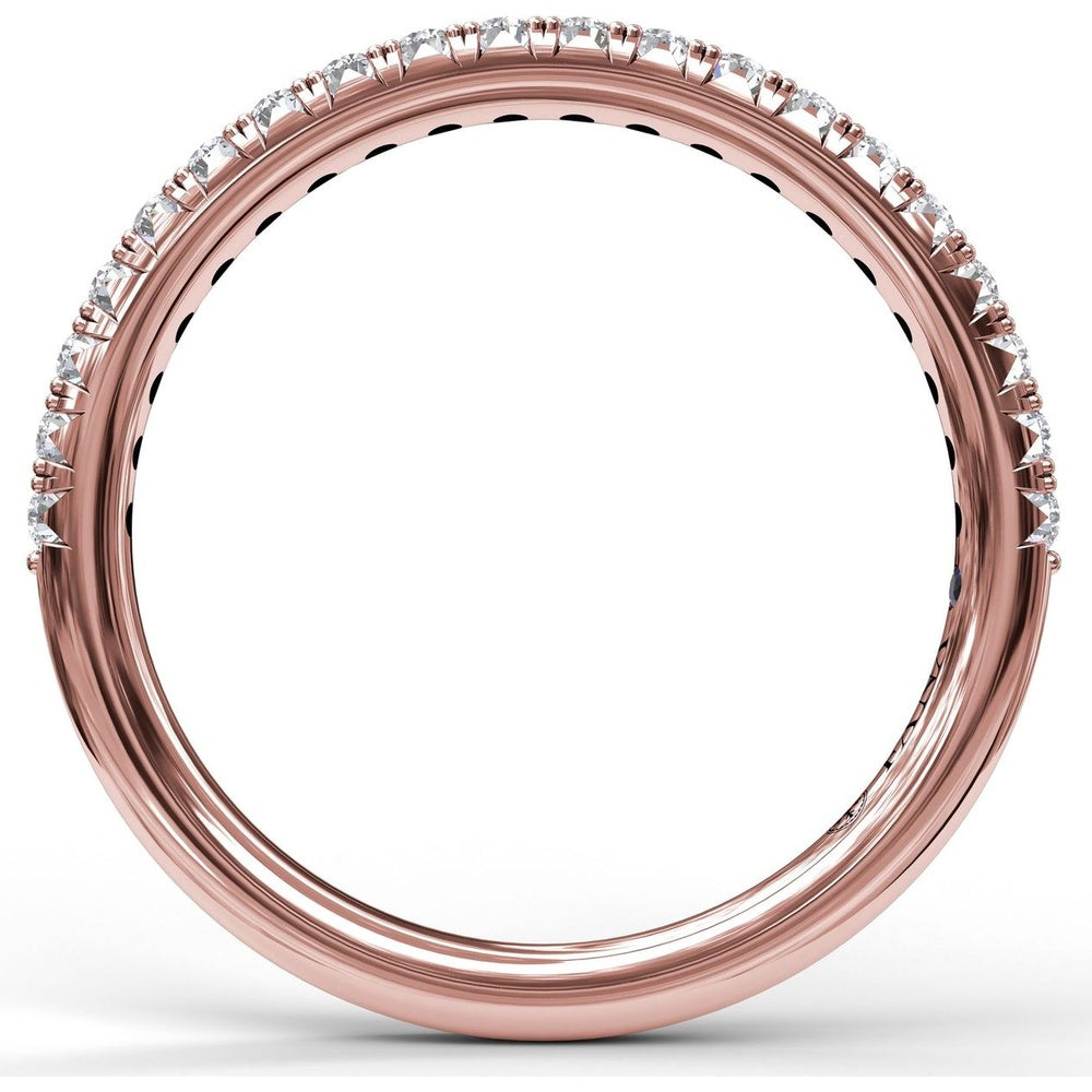 Shared-Prong Set Round Diamond Wedding Band by Fana - 0.30 Carat Total Diamond Weight