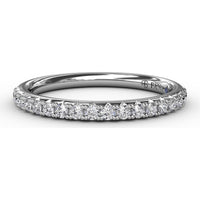 Shared-Prong Set Round Diamond Wedding Band by Fana - 0.30 Carat Total Diamond Weight
