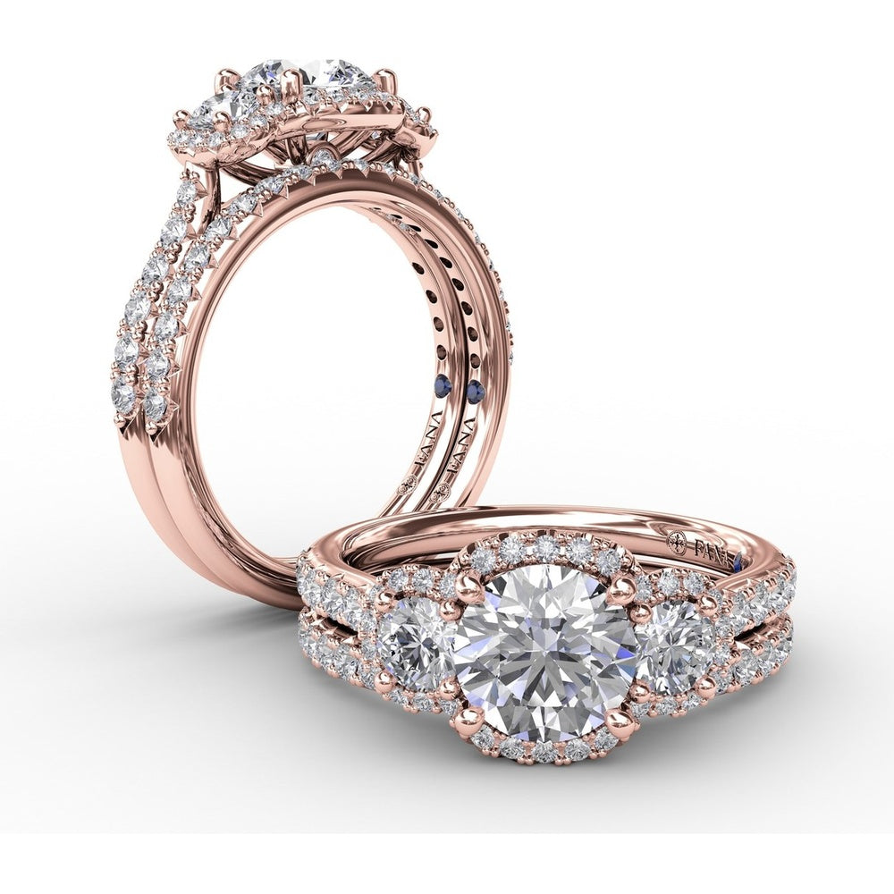 Shared-Prong Set Round Diamond Wedding Band by Fana - 0.30 Carat Total Diamond Weight