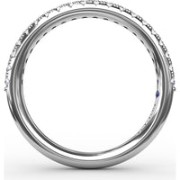 Shared-Prong Set Round Diamond Wedding Band by Fana - 0.30 Carat Total Diamond Weight