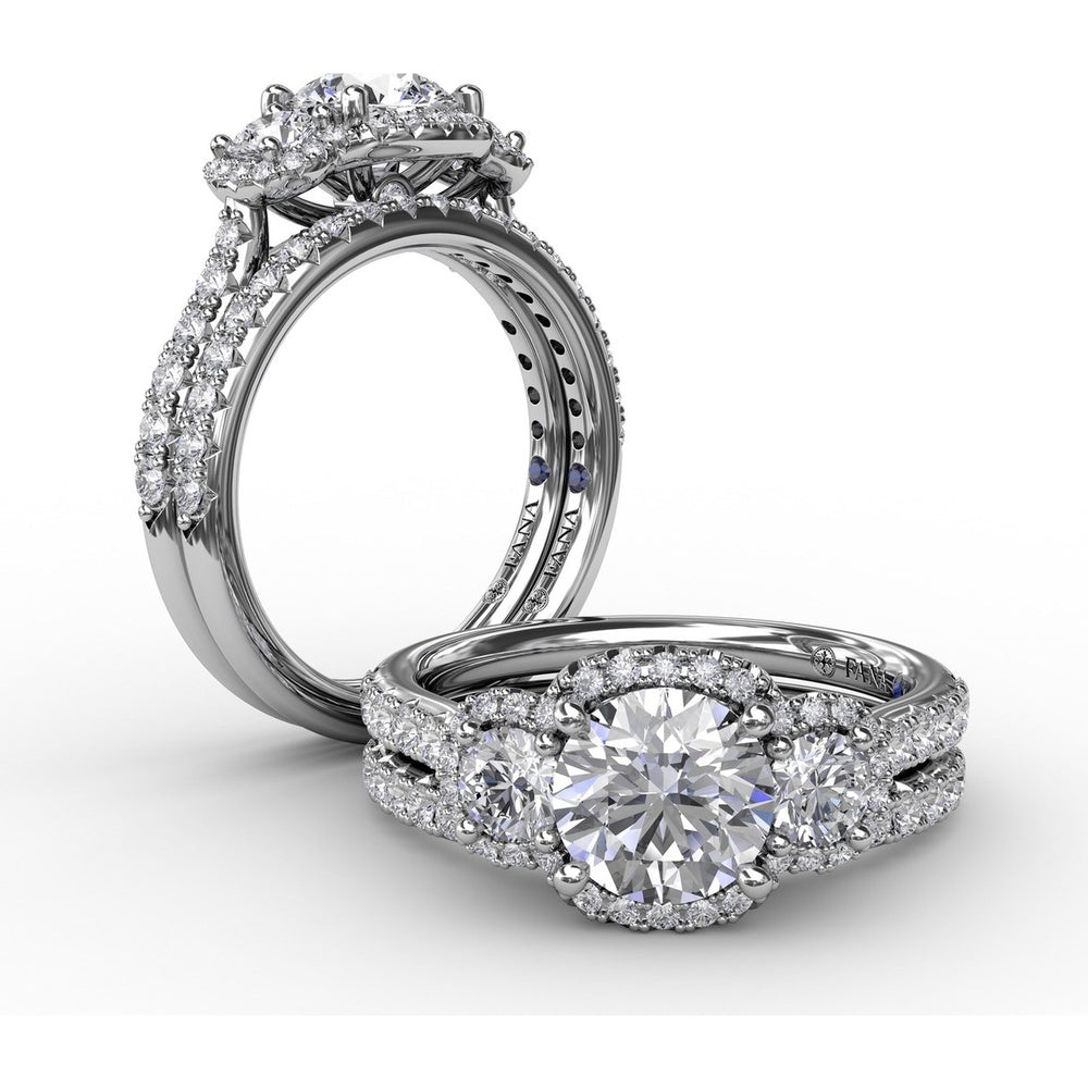 Shared-Prong Set Round Diamond Wedding Band by Fana - 0.30 Carat Total Diamond Weight