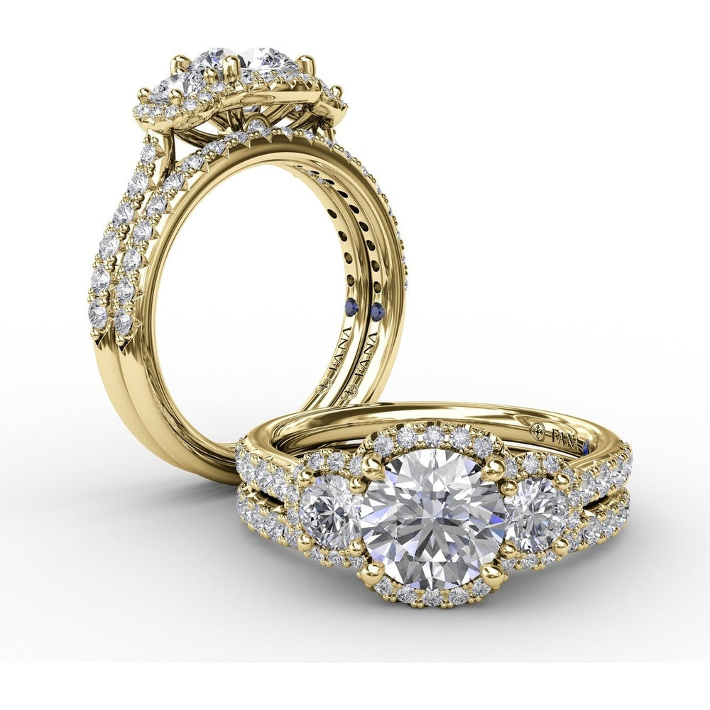 Shared-Prong Set Round Diamond Wedding Band by Fana - 0.30 Carat Total Diamond Weight