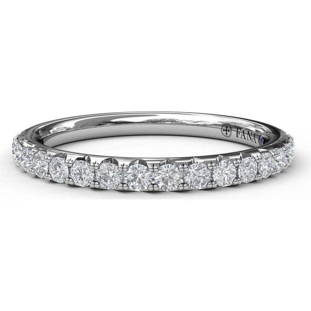 Shared-Prong Set Round Diamond Wedding Band by Fana - 0.36 Carat Total Diamond Weight