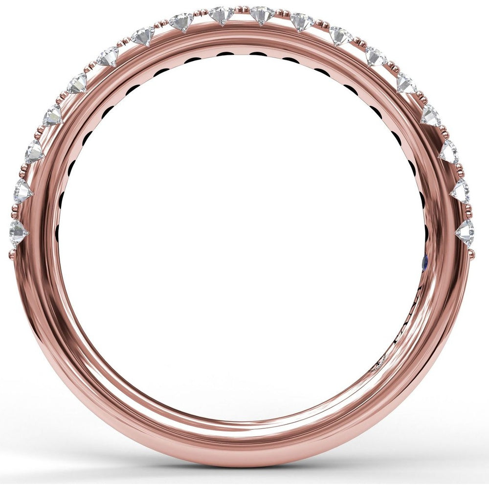 Shared-Prong Set Round Diamond Wedding Band by Fana - 0.36 Carat Total Diamond Weight