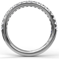 Shared-Prong Set Round Diamond Wedding Band by Fana - 0.36 Carat Total Diamond Weight