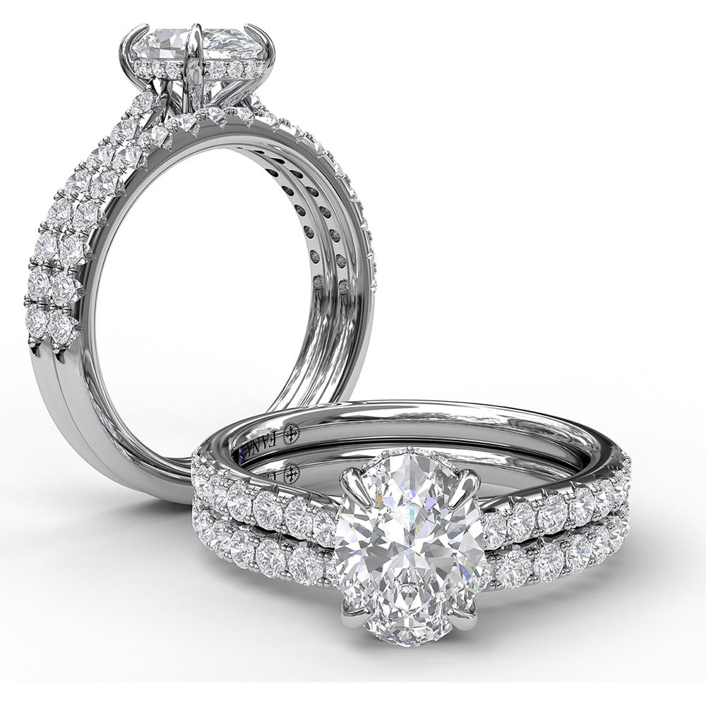 Shared-Prong Set Round Diamond Wedding Band by Fana - 0.36 Carat Total Diamond Weight