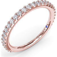 Shared-Prong Set Round Diamond Wedding Band by Fana - 0.41 Carat Total Diamond Weight