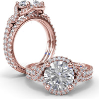 Shared-Prong Set Round Diamond Wedding Band by Fana - 0.41 Carat Total Diamond Weight