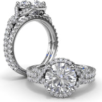 Shared-Prong Set Round Diamond Wedding Band by Fana - 0.41 Carat Total Diamond Weight
