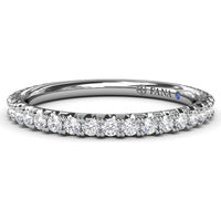 Shared-Prong Set Round Diamond Wedding Band by Fana - 0.42 Carat Total Diamond Weight