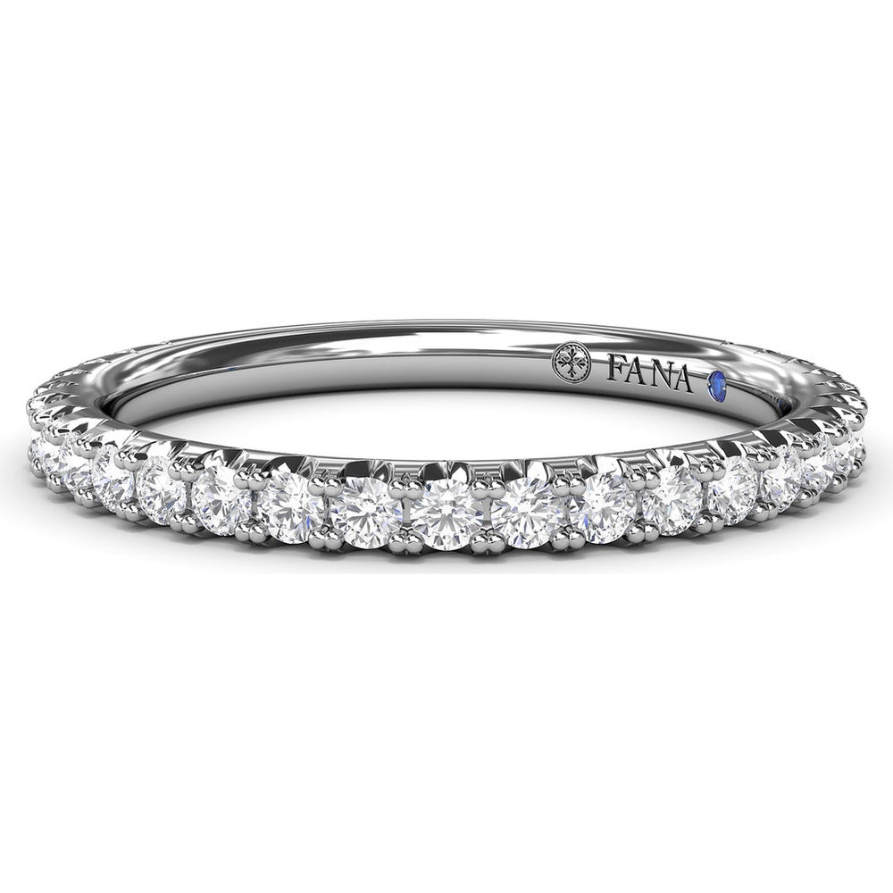 Shared-Prong Set Round Diamond Wedding Band by Fana - 0.42 Carat Total Diamond Weight