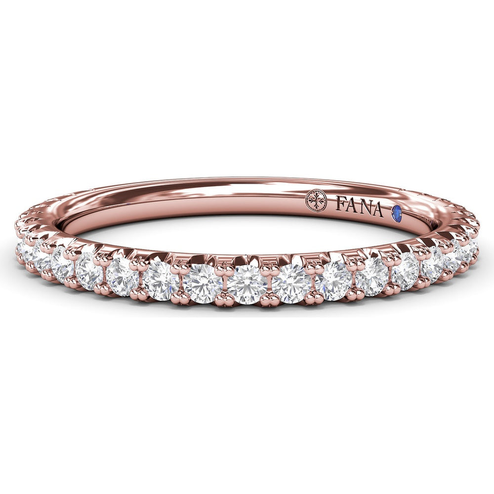 Shared-Prong Set Round Diamond Wedding Band by Fana - 0.42 Carat Total Diamond Weight