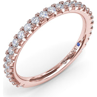 Shared-Prong Set Round Diamond Wedding Band by Fana - 0.42 Carat Total Diamond Weight