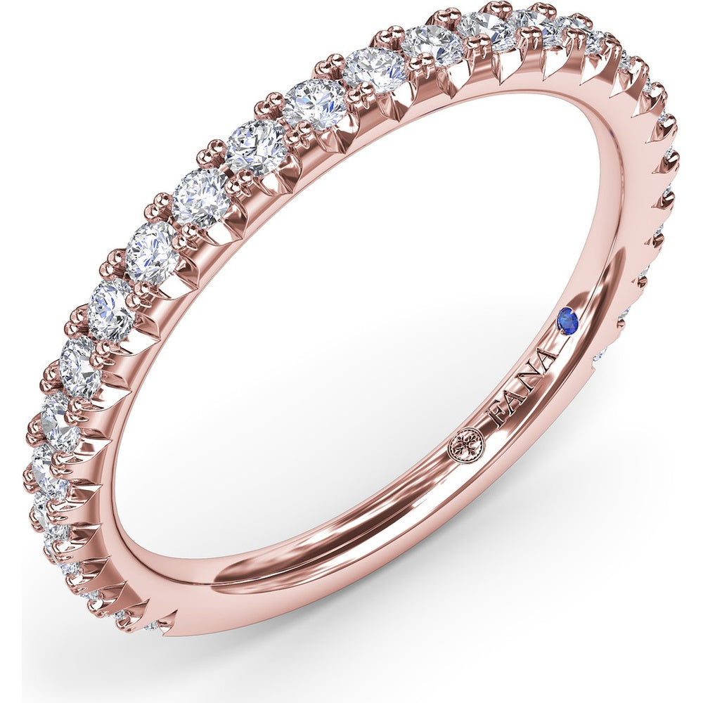 Shared-Prong Set Round Diamond Wedding Band by Fana - 0.42 Carat Total Diamond Weight