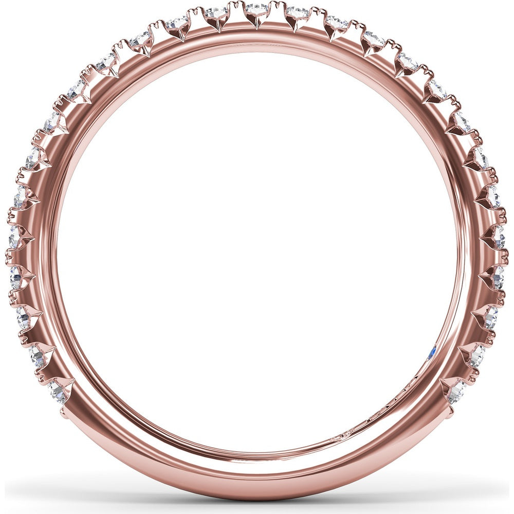 Shared-Prong Set Round Diamond Wedding Band by Fana - 0.42 Carat Total Diamond Weight