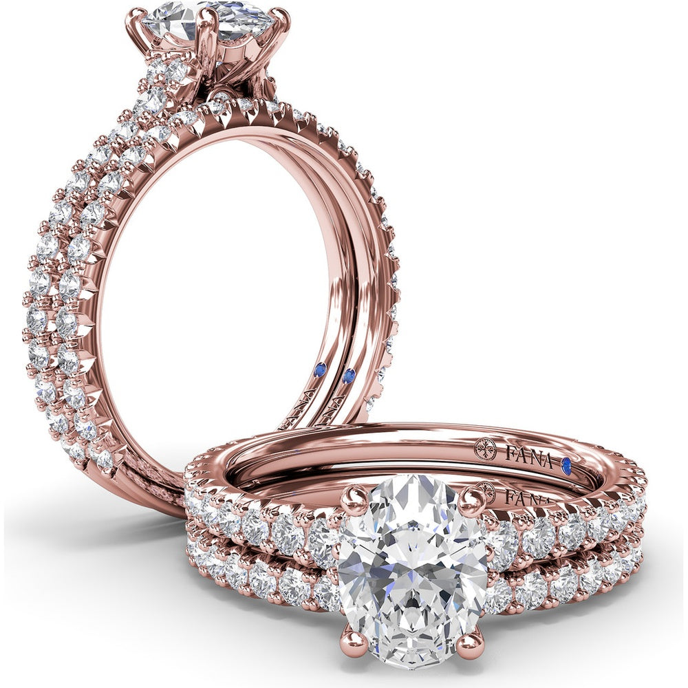 Shared-Prong Set Round Diamond Wedding Band by Fana - 0.42 Carat Total Diamond Weight