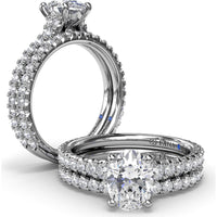 Shared-Prong Set Round Diamond Wedding Band by Fana - 0.42 Carat Total Diamond Weight